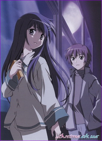 Глядя на полумесяц  / Hanbun no Tsuki ga Noboru Sora (Мацусита Юкихиро) [TV] [01-06 из 6] [Без хардсаба] [RUS(int), JAP, SUB] [2006 г., драма, романтика, DVD-Rip]